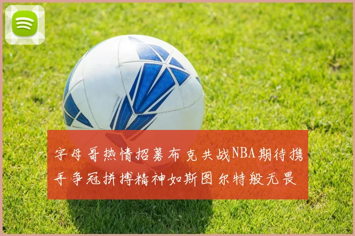 字母哥热情招募布克共战NBA期待携手争冠拼搏精神如斯图尔特般无畏